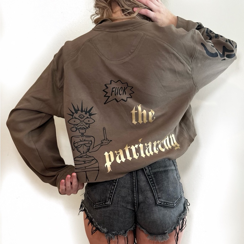 MAN EATER 🖕the patriarchy half zip